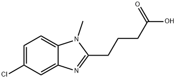4-(5-Chloro-1-methyl-1H-benzoimidazol-2-yl)-butyric acid Struktur