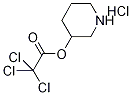 3-Piperidinyl 2,2,2-trichloroacetate hydrochloride Structure