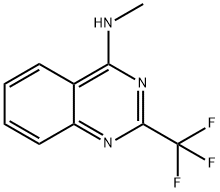 N-メチル-2-(トリフルオロメチル)-4-キナゾリンアミン 化学構造式