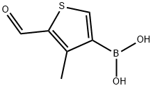 2-Formyl-3-methylthiophene-4-boronic acid Structure