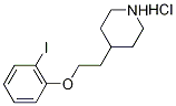 4-[2-(2-Iodophenoxy)ethyl]piperidine hydrochloride 结构式