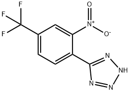 5-[2-Nitro-4-(trifluoromethyl)phenyl]-2H-1,2,3,4-tetraazole 化学構造式