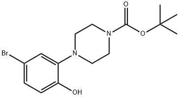 2-(4-Boc-piperazino-1-yl)-4-bromophenol Struktur