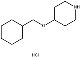 4-(Cyclohexylmethoxy)piperidine hydrochloride Structure
