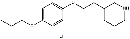 4-[2-(3-Piperidinyl)ethoxy]phenyl propyl etherhydrochloride Struktur