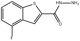 4-Fluoro-1-benzothiophene-2-carbohydrazide Struktur