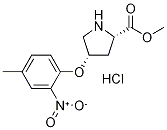 Methyl (2S,4S)-4-(4-methyl-2-nitrophenoxy)-2-pyrrolidinecarboxylate hydrochloride Structure