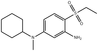 N1-Cyclohexyl-4-(ethylsulfonyl)-N1-methyl-1,3-benzenediamine Struktur