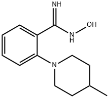 N'-Hydroxy-2-(4-methyl-1-piperidinyl)-benzenecarboximidamide Structure