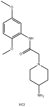 1-piperidineacetamide, 4-amino-N-(2,5-dimethoxyphenyl)-|2-(4-氨基哌啶-1-基)-N-(2,5-二甲氧苯基)乙酰胺二盐酸盐
