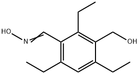 benzaldehyde, 2,4,6-triethyl-3-(hydroxymethyl)-, oxime Struktur