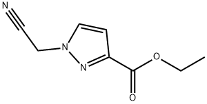 1H-pyrazole-3-carboxylic acid, 1-(cyanomethyl)-, ethyl est Structure