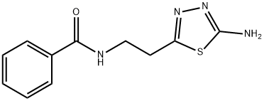 N-[2-(5-氨基-1,3,4-噻二唑-2-基)乙基]-苯甲酰胺, 1199215-56-9, 结构式