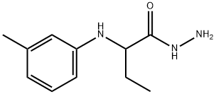 2-[(3-Methylphenyl)amino]butanohydrazide Structure