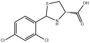 (4S)-2-(2,4-Dichlorophenyl)-1,3-thiazolidine-4-carboxylic acid Struktur