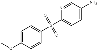 6-[(4-Methoxyphenyl)sulfonyl]-3-pyridinylamine 结构式