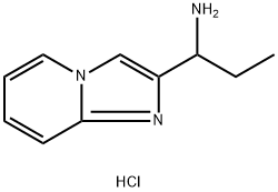 (1-Imidazo[1,2-a]pyridin-2-ylpropyl)amine dihydrochloride Struktur