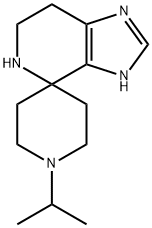 1'-Isopropyl-3,5,6,7-tetrahydrospiro[imidazo-[4,5-c]pyridine-4,4'-piperidine] Struktur