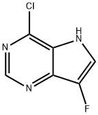4-Chloro-7-fluoro-5H-pyrrolo[3,2-d]pyrimidine Struktur