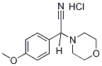 (4-Methoxy-phenyl)-morpholin-4-yl-acetonitrile hydrochloride Struktur