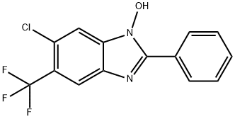 6-Chloro-2-phenyl-5-(trifluoromethyl)-1H-1,3-benzimidazol-1-ol Struktur