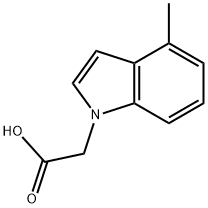 (4-甲基-1H-吲哚-1-基)乙酸,1094641-33-4,结构式