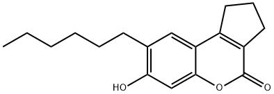 8-己基-7-羟基-2,3-二氢-1H-环戊烷并[C]苯并吡喃-4-酮, 131526-94-8, 结构式