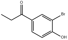 1-(3-Bromo-4-hydroxyphenyl)propan-1-one Struktur