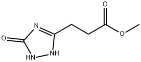Methyl 3-(5-hydroxy-1H-1,2,4-triazol-3-yl)propanoate Struktur