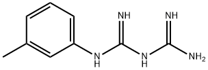 1-(二氨基亚甲基)-2-(3-甲基苯基)胍, 46338-88-9, 结构式