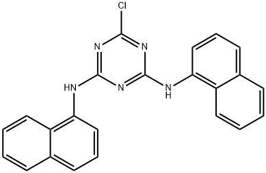 [4-氯-6-(1-萘基氨基)-S-三嗪-2-基]-(1-萘基)胺 结构式