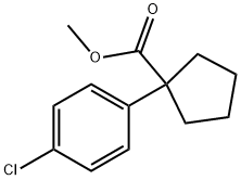 Methyl 1-(4-chlorophenyl)cyclopentanecarboxylate Struktur