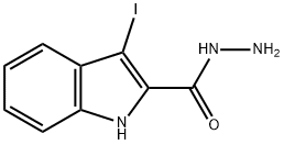 3-Iodo-1H-indole-2-carbohydrazide Struktur
