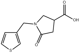 5-氧代-1-(噻吩-3-基甲基)吡咯烷-3-羧酸,845546-26-1,结构式