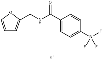 Potassium [4-(furfurylamino-1-carbonyl)-phenyl]trifluoroborate Structure
