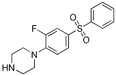 1-[2-Fluoro-4-(phenylsulphonyl)phenyl]piperazine
