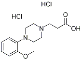 3-[4-(2-METHOXY-PHENYL)-PIPERAZIN-1-YL]-PROPIONIC ACID DIHYDROCHLORIDE Structure