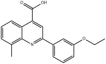 2-(3-ETHOXYPHENYL)-8-METHYLQUINOLINE-4-CARBOXYLICACID Structure