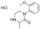 1-(2-METHOXY-PHENYL)-3-METHYL-PIPERAZIN-2-ONEHYDROCHLORIDE Struktur