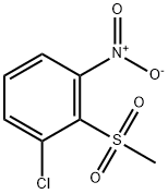 3-CHLORO-2-METHYLSULFONYLNITROBENZENE Structure