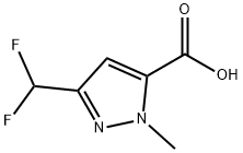 3-(二氟甲基)-1-甲基-1H-吡唑-5-羧酸, 1052617-38-5, 结构式