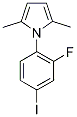 1-(2-fluoro-4-iodophenyl)-2,5-dimethyl-1H-pyrrole Structure