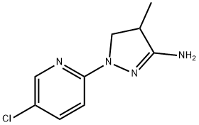 1-(5-chloro-2-pyridinyl)-4-methyl-4,5-dihydro-1H-pyrazol-3-amine Structure