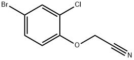 2-(4-bromo-2-chlorophenoxy)acetonitrile Struktur