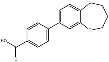 4-(3,4-dihydro-2H-1,5-benzodioxepin-7-yl)benzenecarboxylic acid Structure