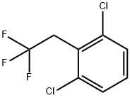 1,3-ジクロロ-2-(2,2,2-トリフルオロエチル)ベンゼン 化学構造式