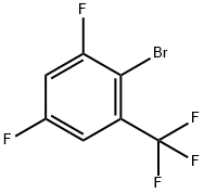 2-ブロモ-3,5-ジフルオロベンゾトリフルオリド 化学構造式
