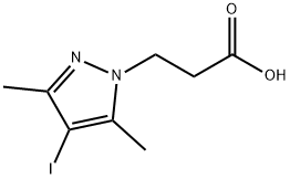 3-(4-Iodo-3,5-dimethyl-1H-pyrazol-1-yl)-propanoic acid Structure