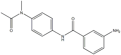 3-氨基-N-(4-(N-甲基乙酰胺基)苯基)苯甲酰胺, 1020054-02-7, 结构式
