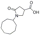 1-cyclooctyl-5-oxopyrrolidine-3-carboxylic acid Struktur